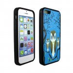 Wholesale iPhone 5C Gummy Design Case (Night Owl)
